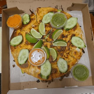 Birria Tortilla Pizza