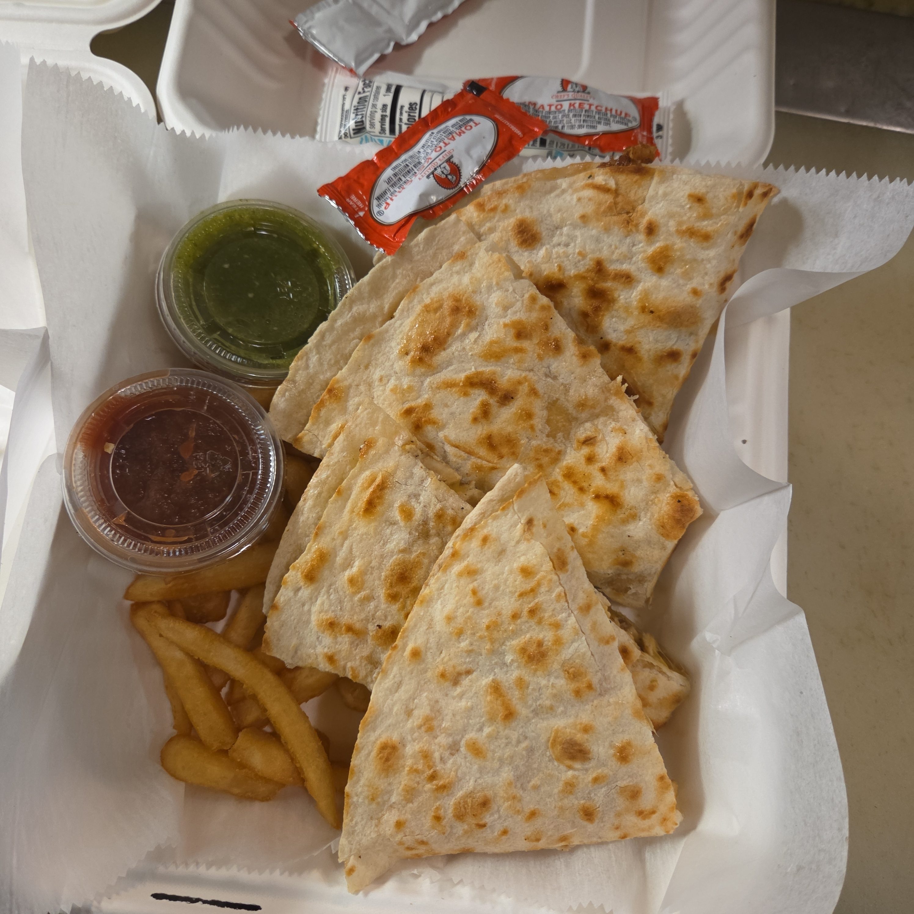 Chicken Quesadilla.