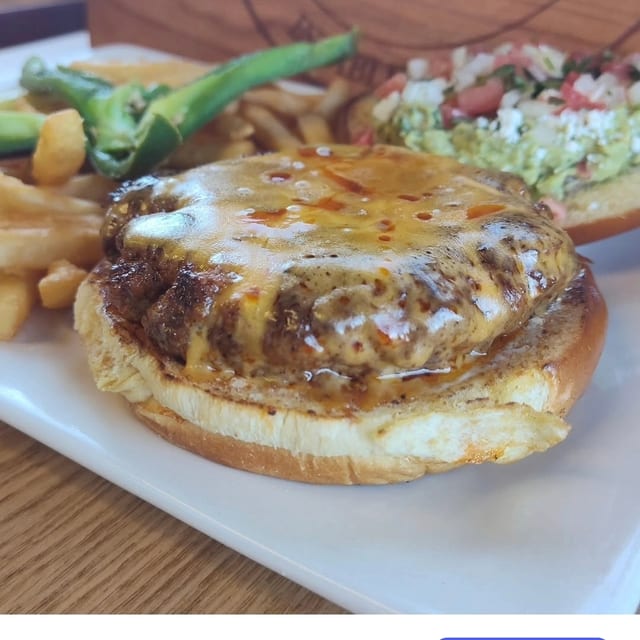 Specialty Chorizo Burger.