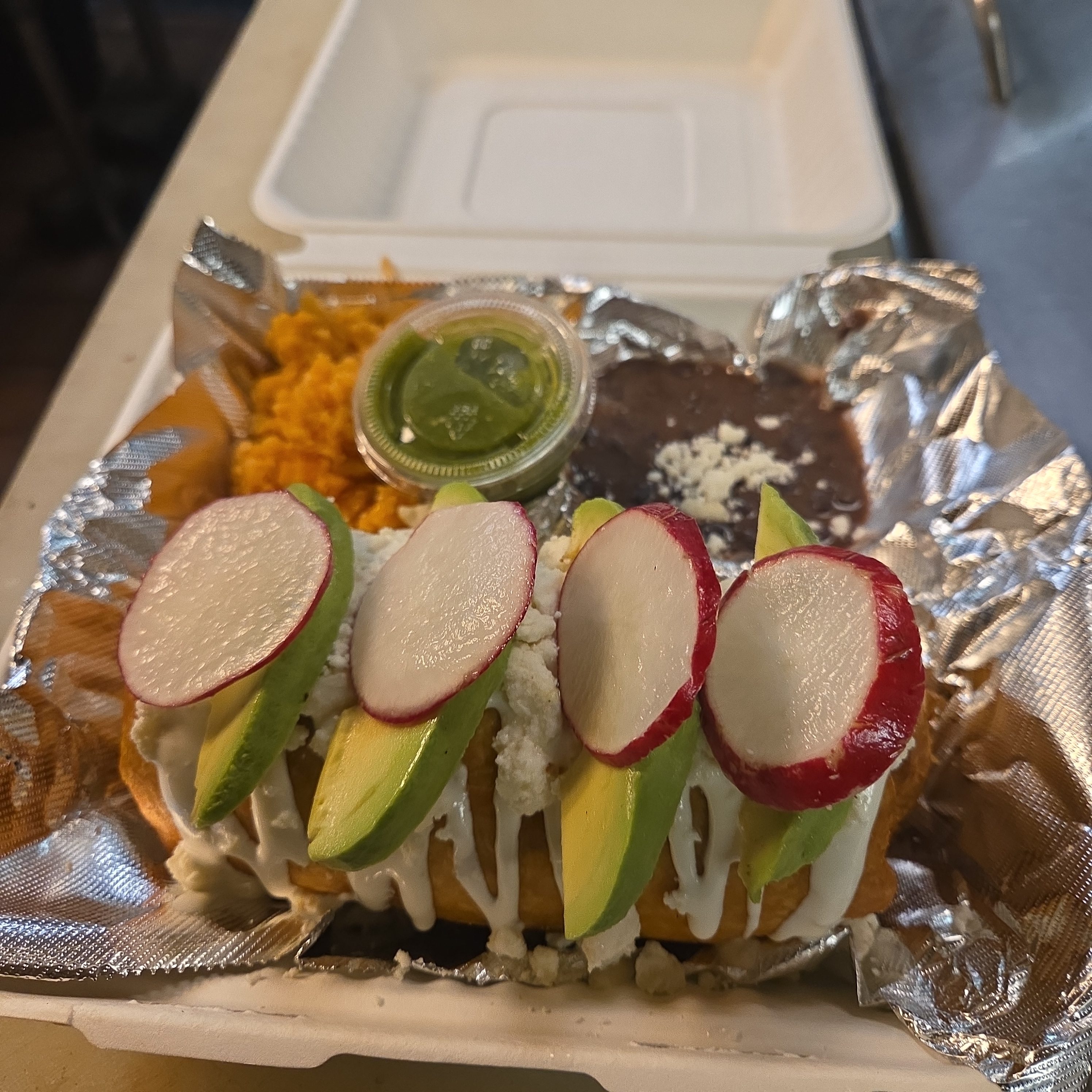 Chicken Chimichanga.