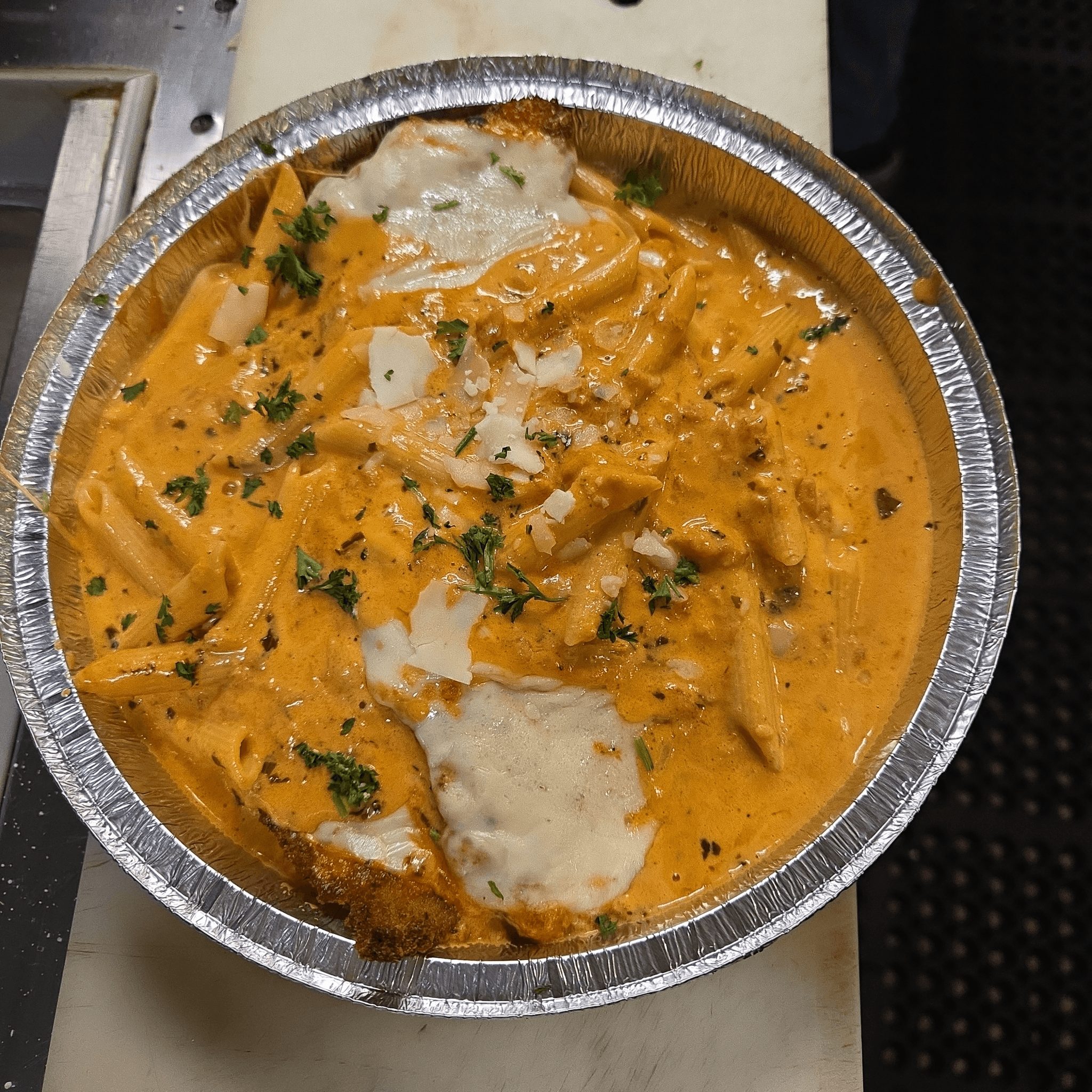 Penne W Homemade Vodka Sauce.
