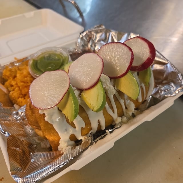 Ground Beef Chimichanga.