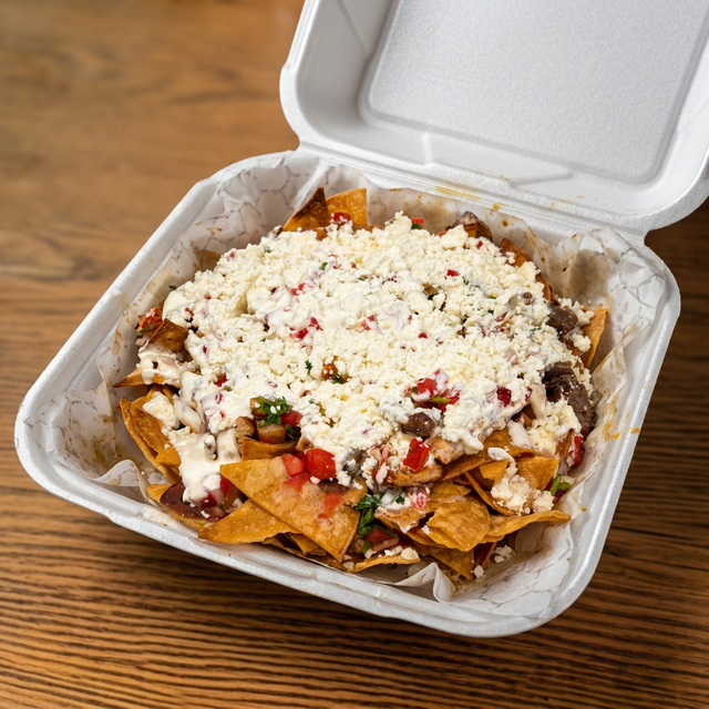 Nachos Mixtos (Steak Chicken).